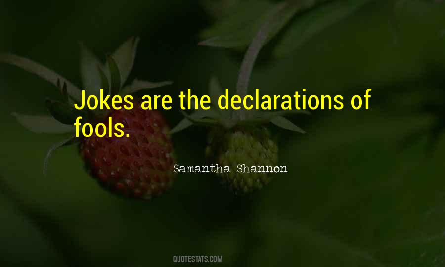 Quotes About Declarations #1154569