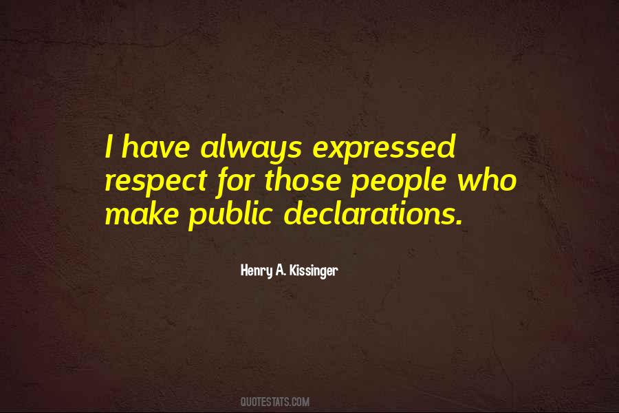 Quotes About Declarations #948769