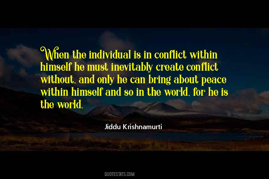 Quotes About Conflict In The World #284484