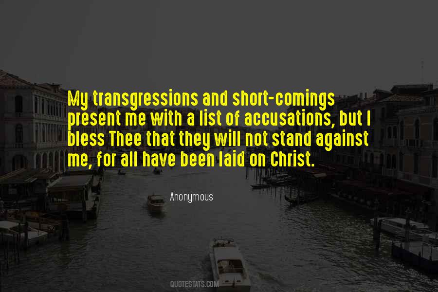 Short Comings Quotes #112288