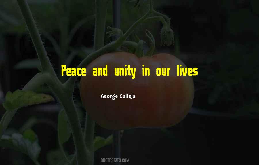 Quotes About Peace And Unity #1445876