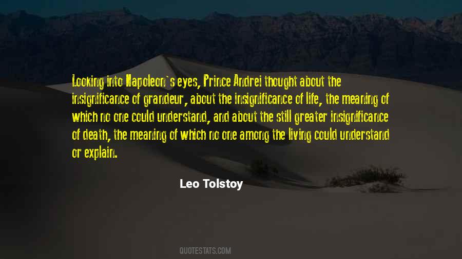 Quotes About Death Tolstoy #109383