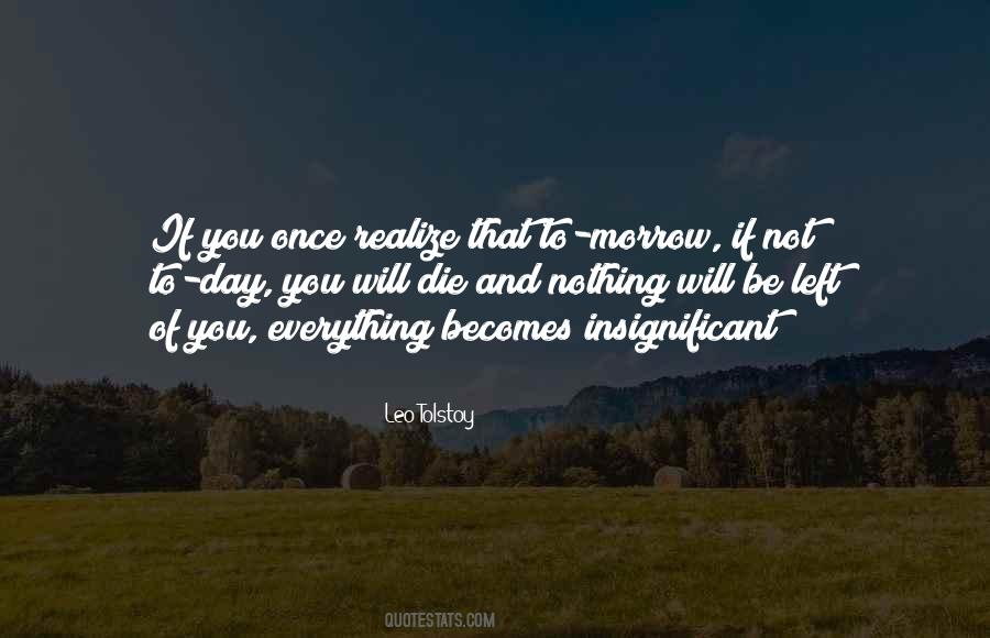 Quotes About Death Tolstoy #139318