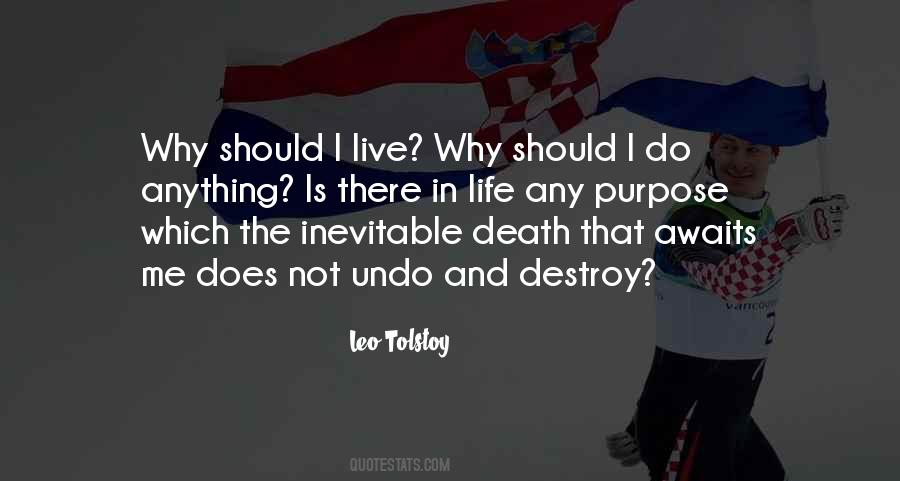 Quotes About Death Tolstoy #481786