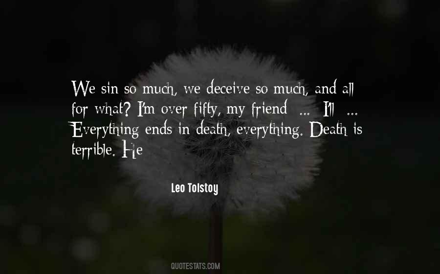 Quotes About Death Tolstoy #847686