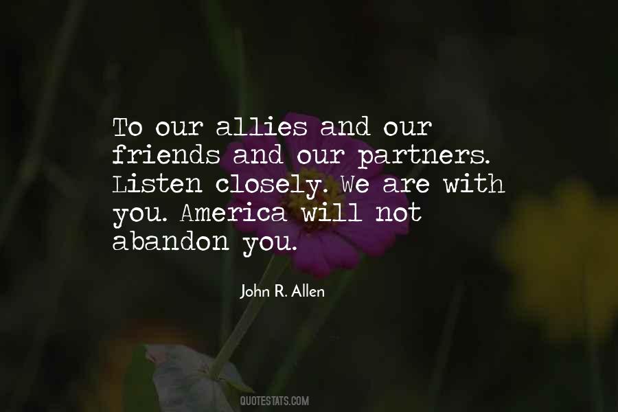 America Allies Quotes #986337