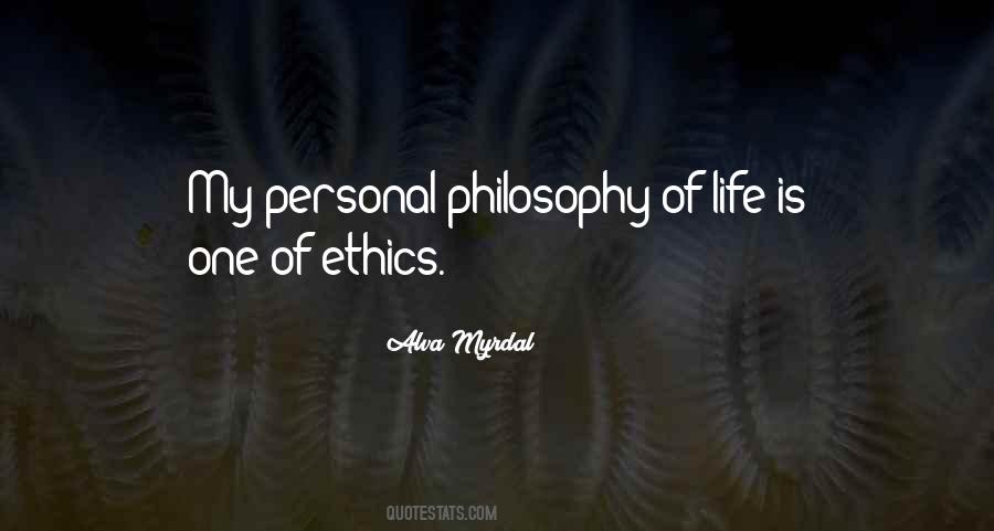 Personal Ethics Quotes #1323492