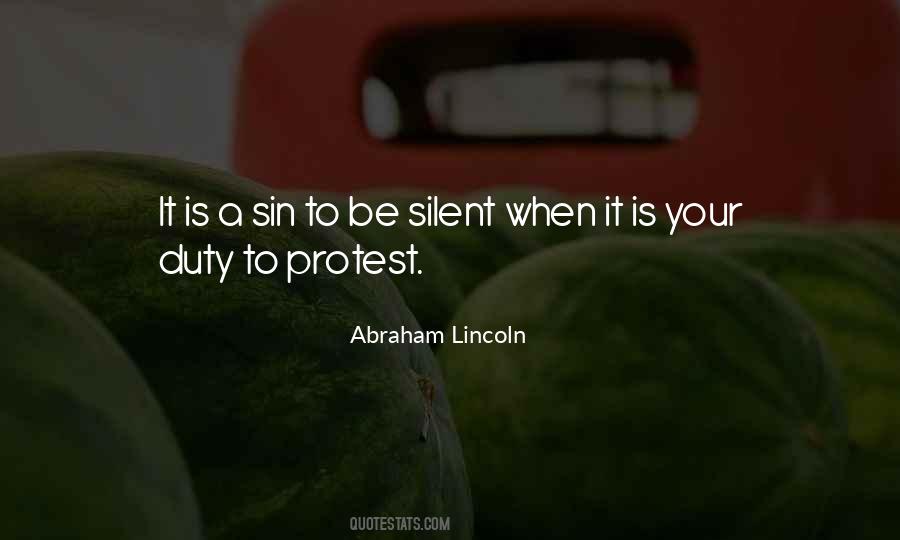 Quotes About Silent Protest #139510