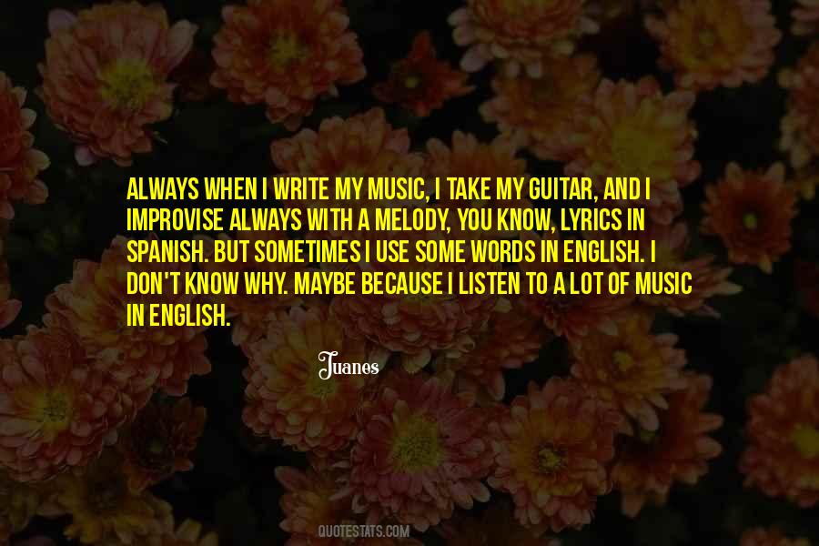 English Music Quotes #1118858