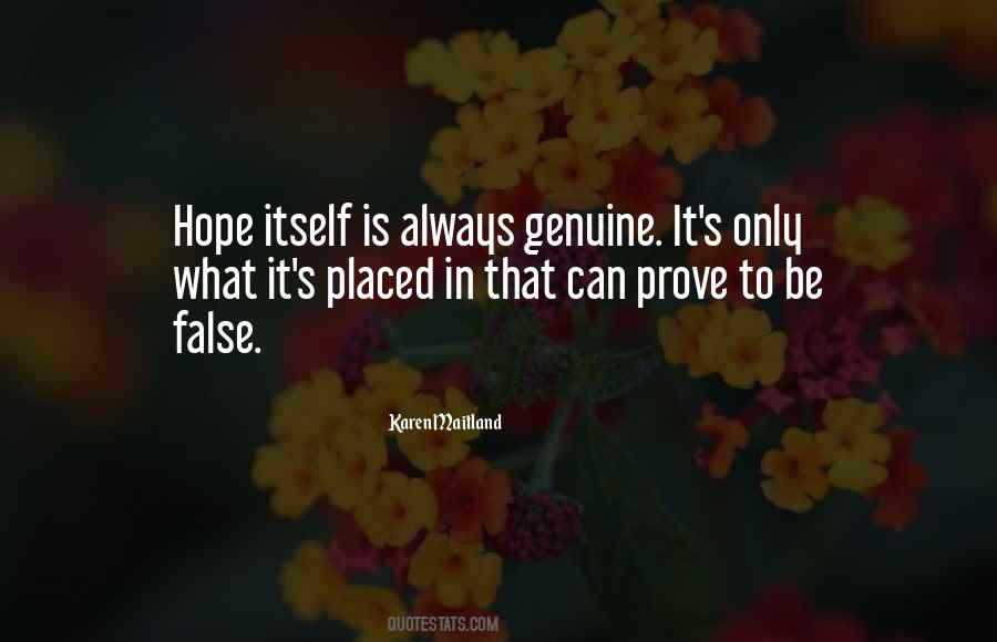 Always Be Genuine Quotes #1858105