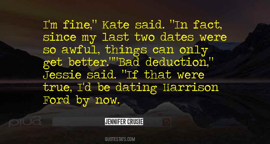 Quotes About Bad Dates #1029535