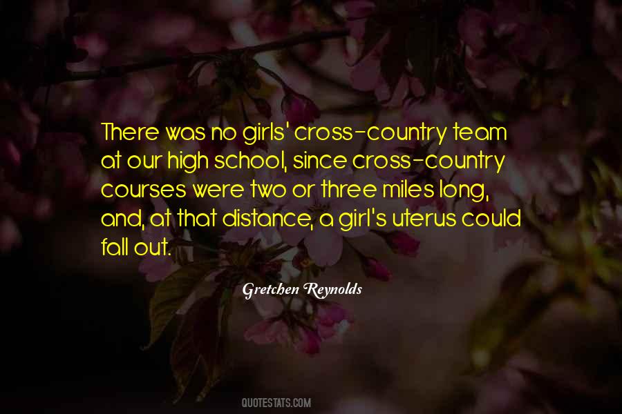 Quotes About Cross Country #980610