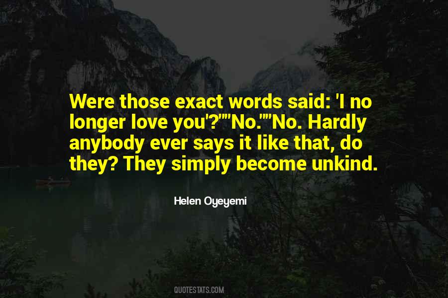 Words Said Quotes #1247830