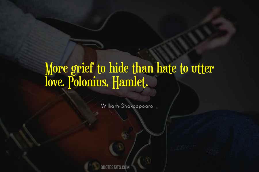 Quotes About Grief In Hamlet #1481524
