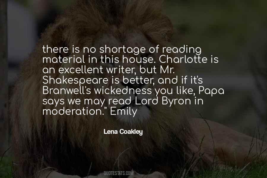 Quotes About Reading Shakespeare #1043816