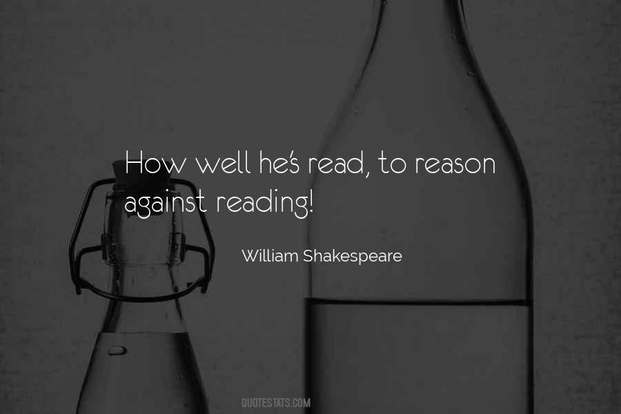 Quotes About Reading Shakespeare #690314