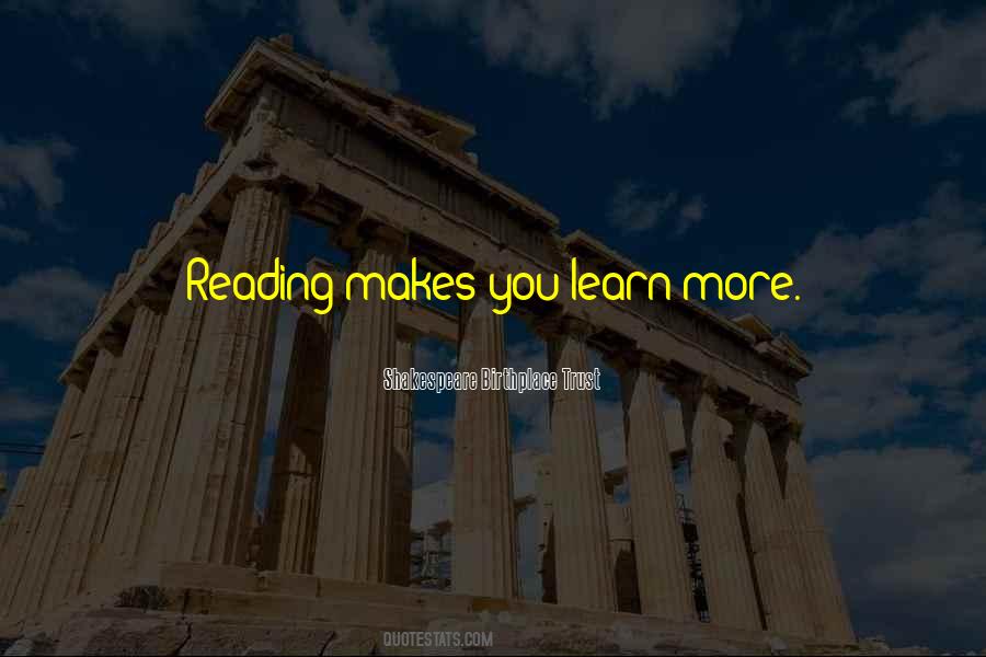 Quotes About Reading Shakespeare #752245