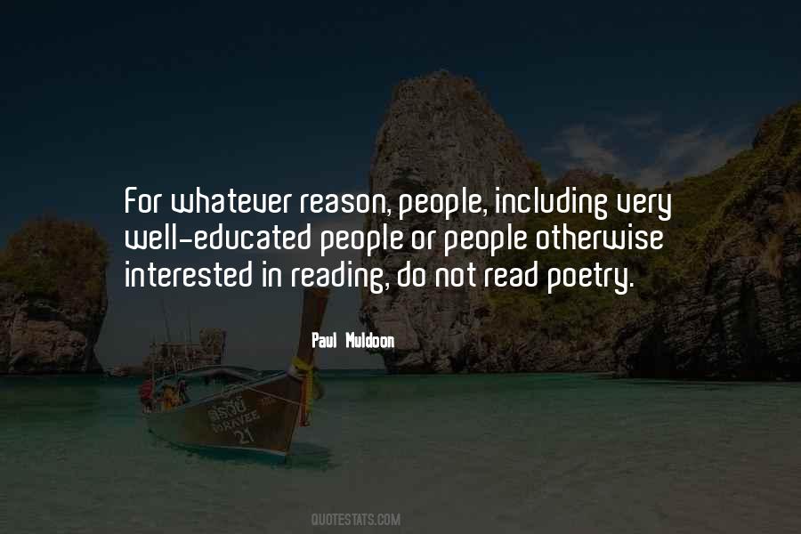 Quotes About Reading Poetry #108218