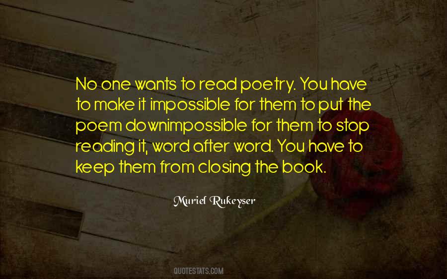 Quotes About Reading Poetry #575529