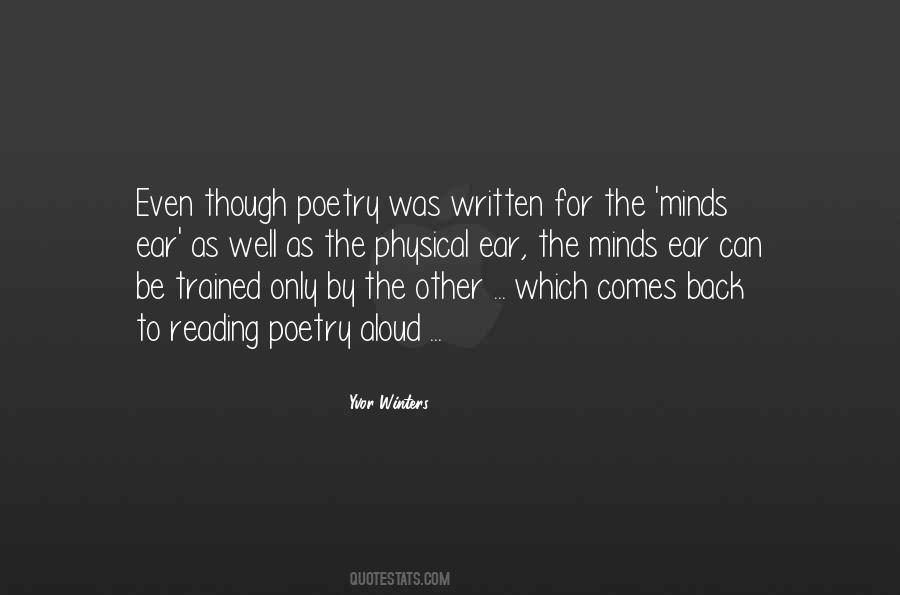 Quotes About Reading Poetry #997448