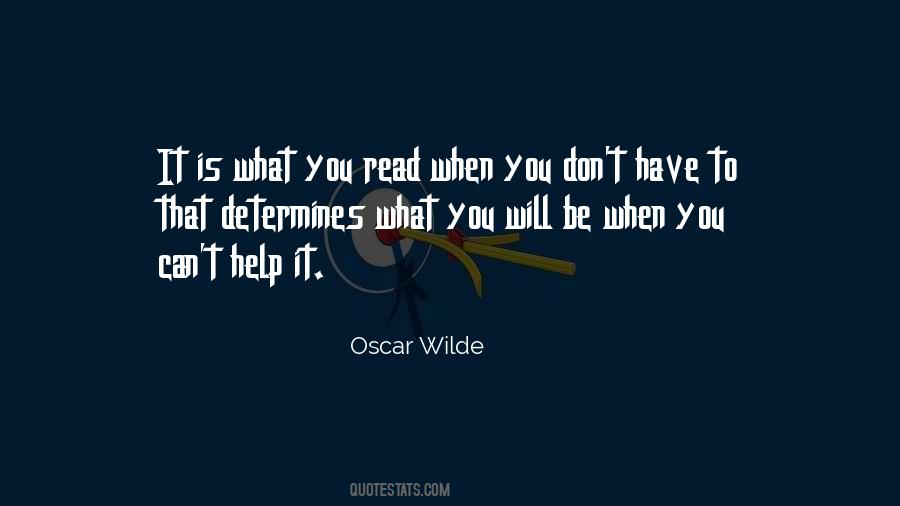 Quotes About Reading Oscar Wilde #907796