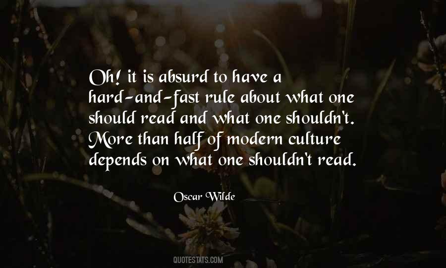 Quotes About Reading Oscar Wilde #980210