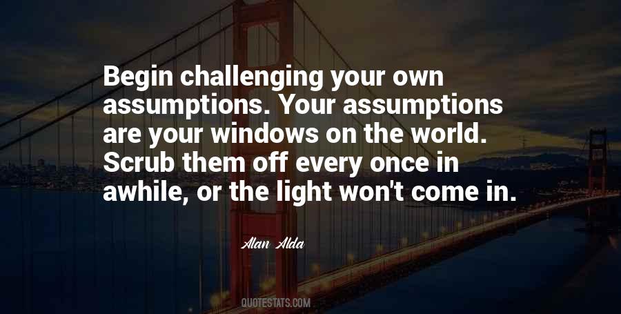 Quotes About Assumptions #1151039