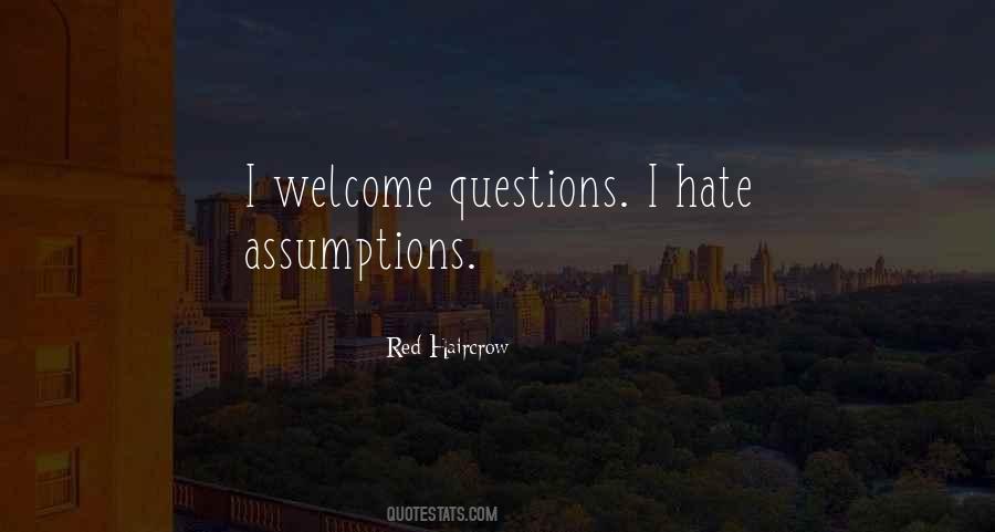 Quotes About Assumptions #1307167