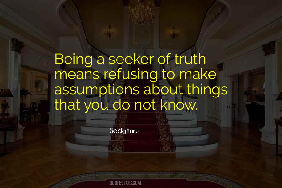 Quotes About Assumptions #960232