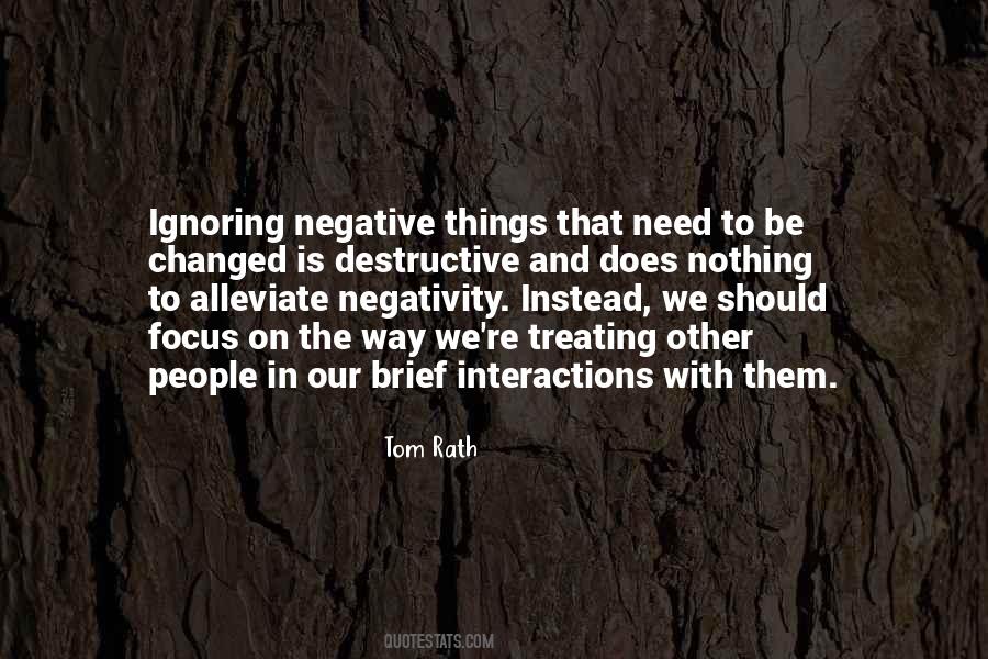 Quotes About Negativity #1118089