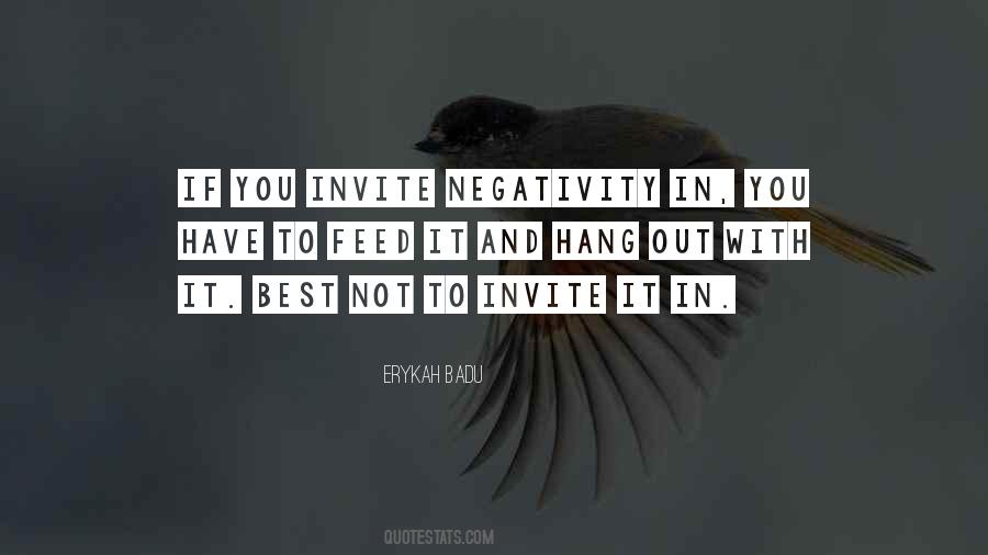 Quotes About Negativity #1138203