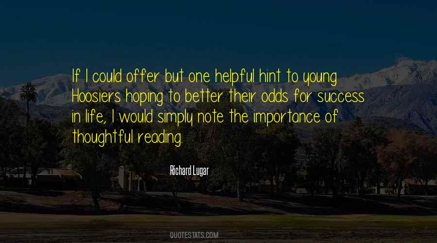 Quotes About Reading Importance #1573872