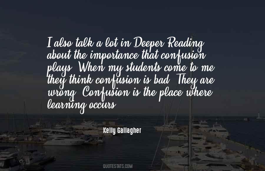 Quotes About Reading Importance #1683287