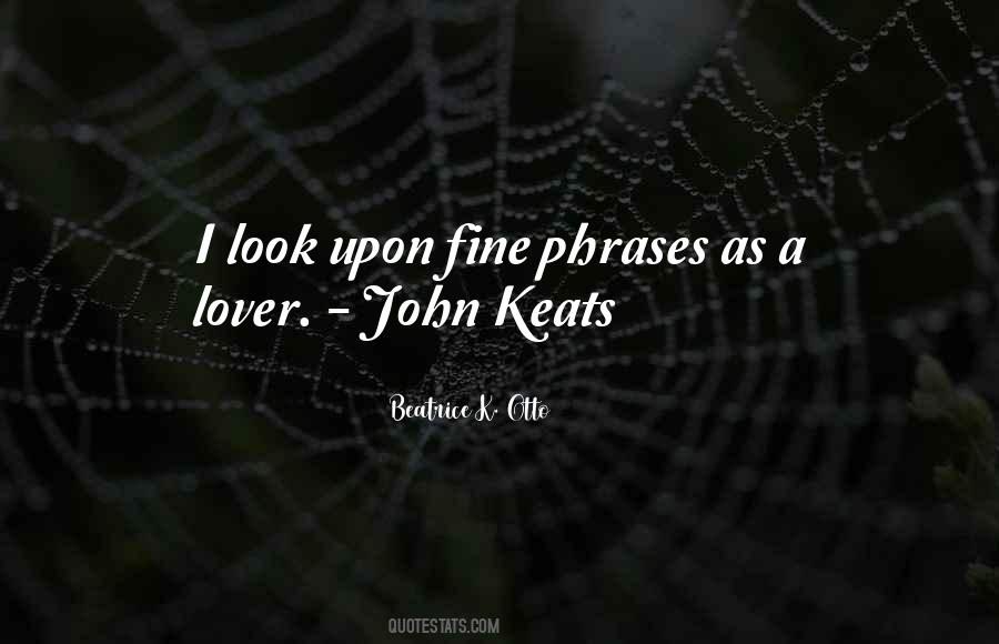 Quotes About Keats #648125