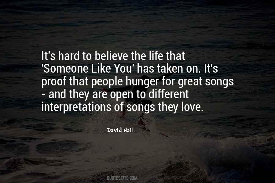 Quotes About Hunger For Love #1050874