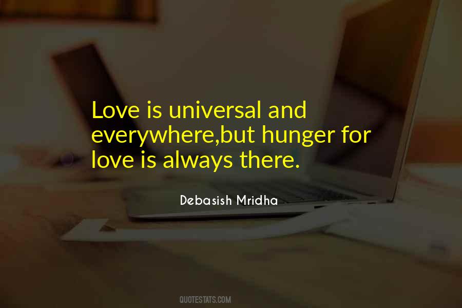 Quotes About Hunger For Love #265863