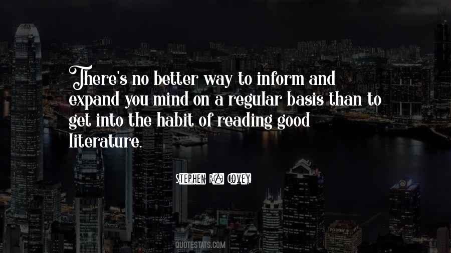 Quotes About Reading Good Literature #227414