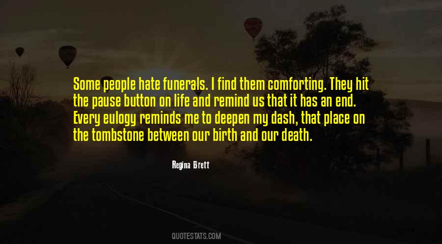 Quotes About Death Eulogy #585741