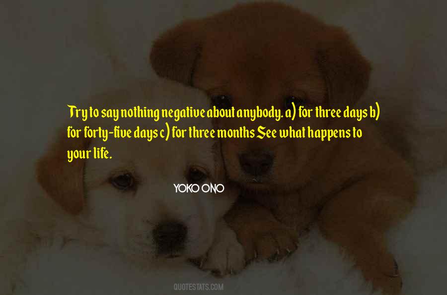 Three Months Quotes #1208605