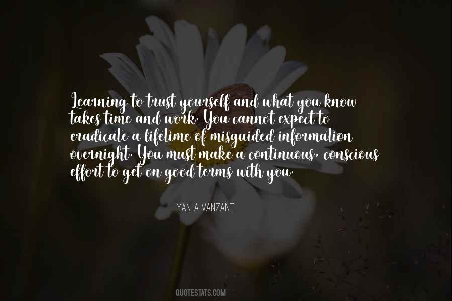 Quotes About Learning To Trust Yourself #1456334