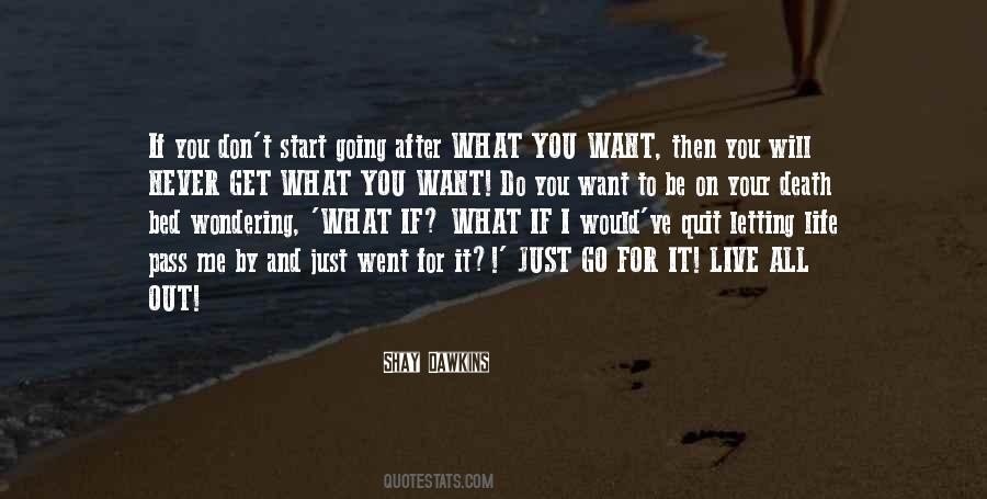 Quotes About Going After What You Want #548807