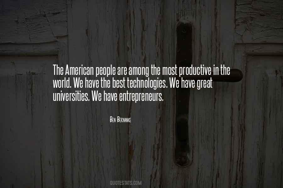 Quotes About American Universities #98623