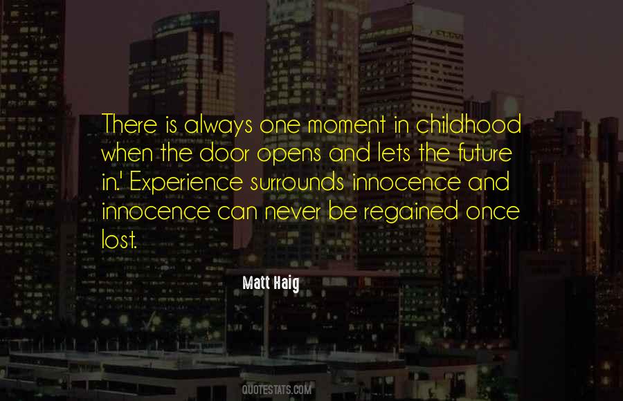 Quotes About Childhood Innocence #167498
