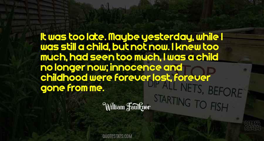 Quotes About Childhood Innocence #202250