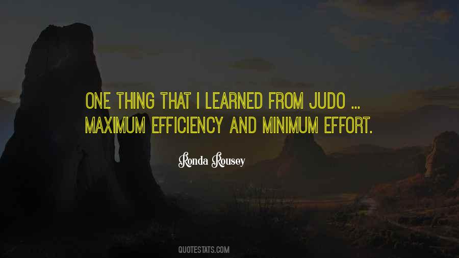 Quotes About Minimum Effort #571564