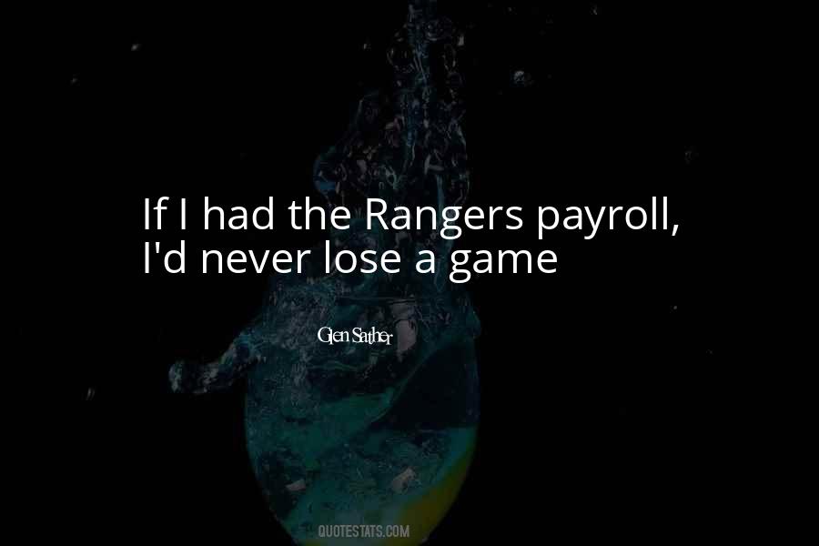 Quotes About Rangers #1225292