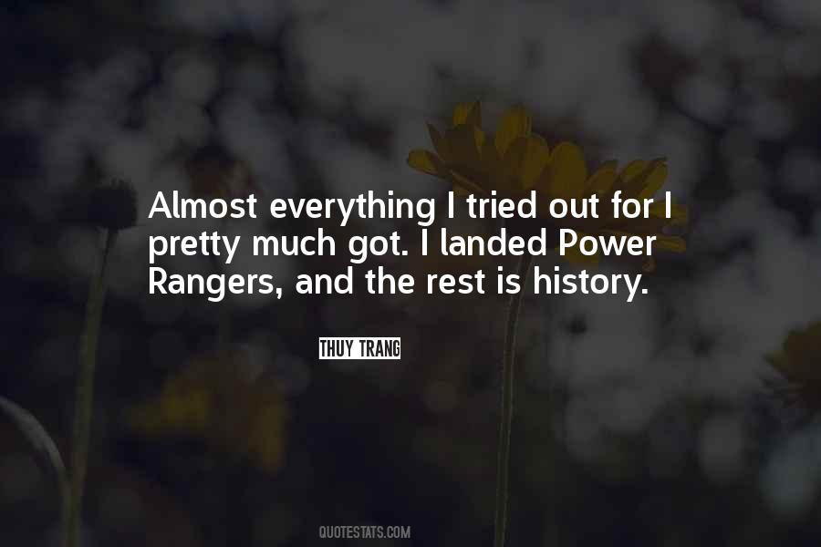 Quotes About Rangers #498740