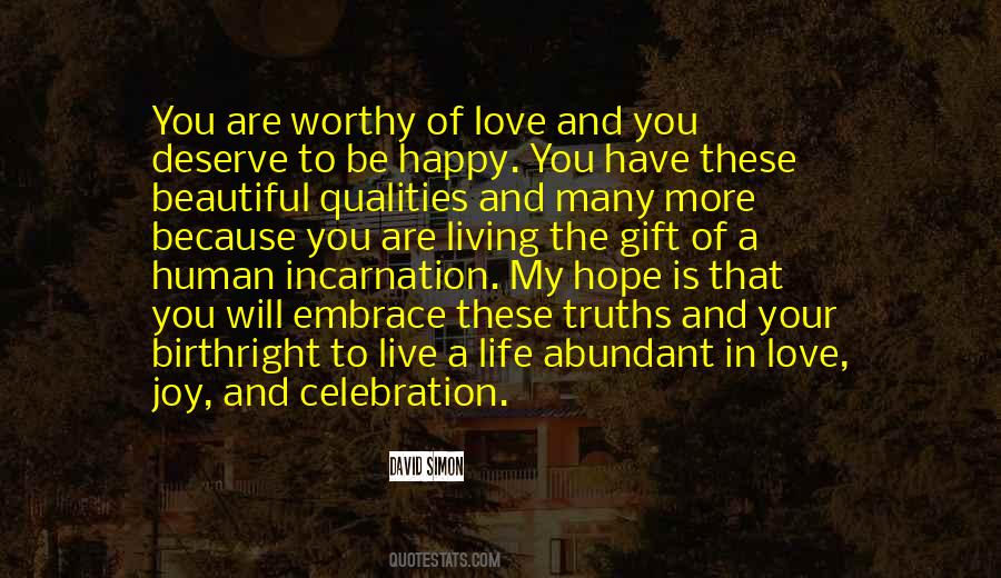 Worthy Love Quotes #237921