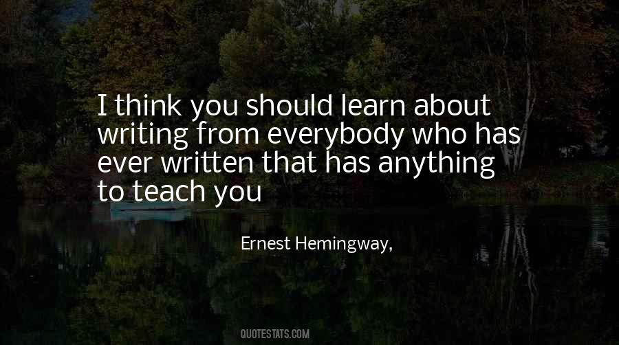 Quotes About Hemingway's Writing #254400