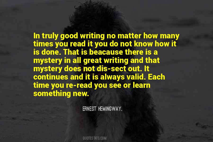 Quotes About Hemingway's Writing #930443